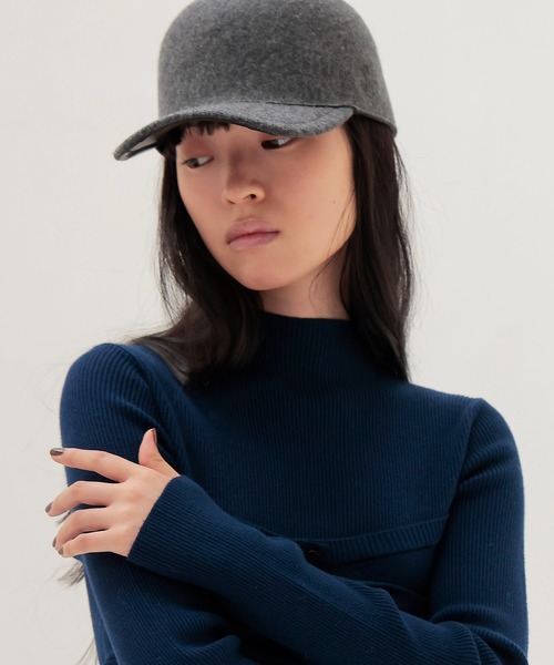 DRESSLAVE(ドレスレイブ)の「bustier high neck rib pull(ビスチェハイネックリブプルオーバー)(ニット/セーター・レディース・ブルー/ブラック・38)」の4枚目の写真