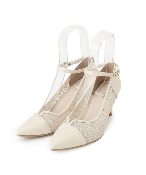ESPERANZA(エスペランサ)の「ハートカットストラップパンプス(パンプス・レディース・アイボリー系8/ブラック系8/ピンク系9・22.5cm/23.0cm/23.5cm/24.0cm/24.5cm)」の4枚目の写真