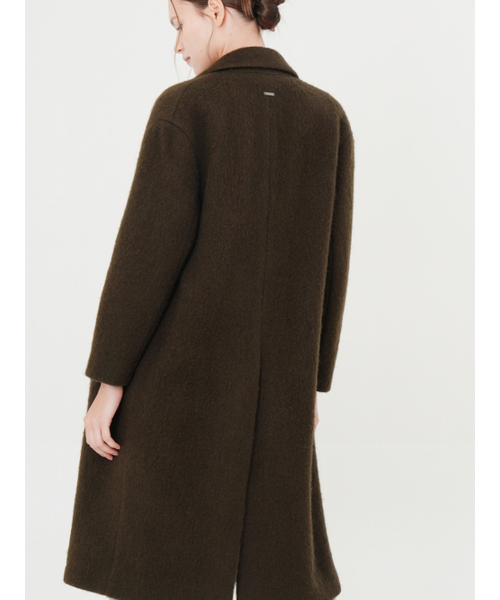 ACUD（アクド）の「Alpaca Double Coat _Brown（チェスターコート・レディース・カーキブラウン・FREE）」の5枚目の写真