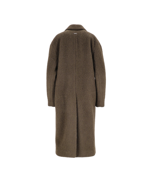ACUD（アクド）の「Alpaca Double Coat _Brown（チェスターコート・レディース・カーキブラウン・FREE）」の7枚目の写真