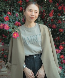 AMERICANA | [Americana/アメリカーナ] 別注 AMRCN ロゴプリント Tシャツ(Tシャツ/カットソー)