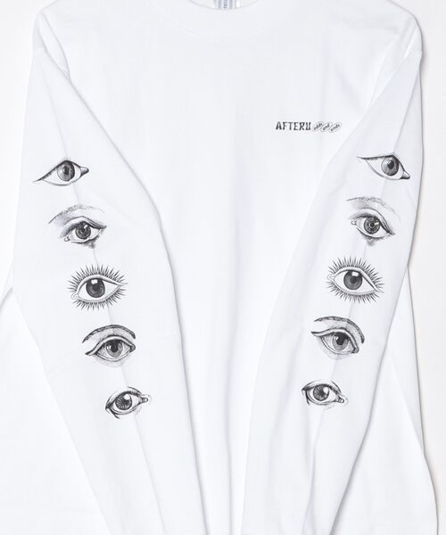 AFTERU(アフターユー)の「EYE L/S TEE(Tシャツ/カットソー・メンズ・ホワイト/ブラック・XL/L/M/XXL)」の10枚目の写真