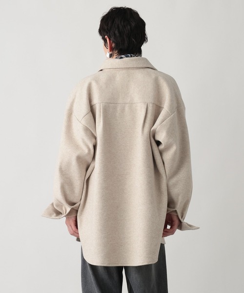 studio CLIP（スタディオクリップ）の「《ウタオ》ワイドシャツジャケット（その他アウター・レディース・グレー・FREE）」の8枚目の写真