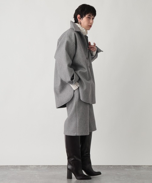 studio CLIP（スタディオクリップ）の「《ウタオ》ワイドシャツジャケット（その他アウター・レディース・グレー・FREE）」の12枚目の写真