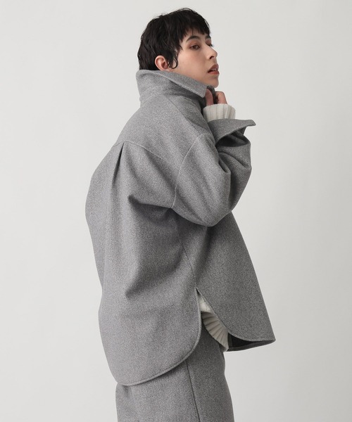 studio CLIP（スタディオクリップ）の「《ウタオ》ワイドシャツジャケット（その他アウター・レディース・グレー・FREE）」の15枚目の写真