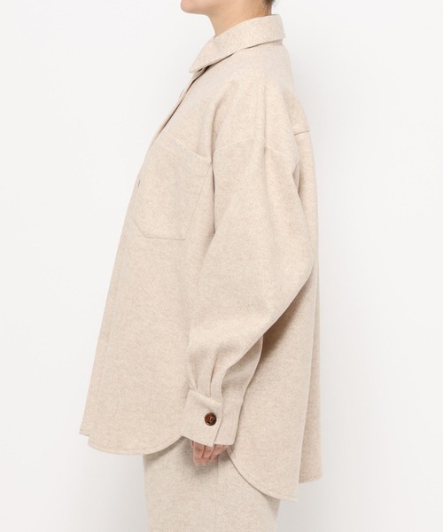 studio CLIP（スタディオクリップ）の「《ウタオ》ワイドシャツジャケット（その他アウター・レディース・グレー・FREE）」の17枚目の写真