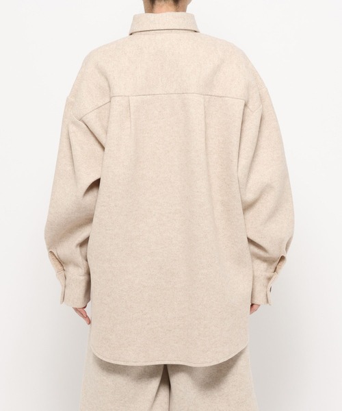 studio CLIP（スタディオクリップ）の「《ウタオ》ワイドシャツジャケット（その他アウター・レディース・グレー・FREE）」の18枚目の写真