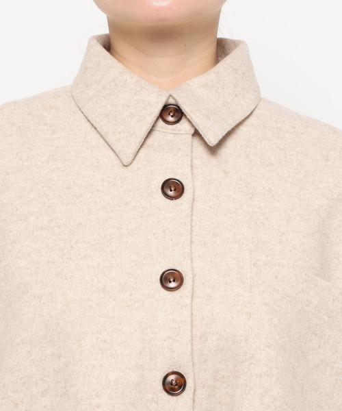 studio CLIP（スタディオクリップ）の「《ウタオ》ワイドシャツジャケット（その他アウター・レディース・グレー・FREE）」の19枚目の写真