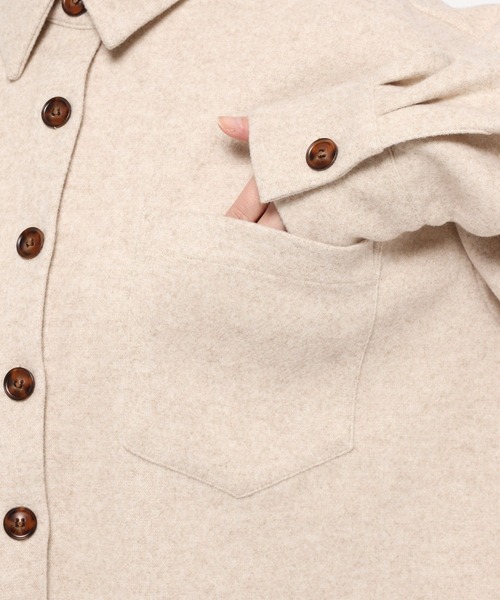 studio CLIP（スタディオクリップ）の「《ウタオ》ワイドシャツジャケット（その他アウター・レディース・グレー・FREE）」の22枚目の写真