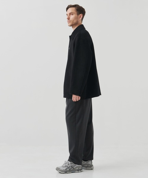 CASHMERE CASHMERE(カシミヤカシミヤ)の「【CASHMERE CASHMERE/カシミアカシミア】CASHMERE/SILK/WOOL SHORT COAT(ステンカラーコート・メンズ・ブラック/その他17・44/48)」の6枚目の写真