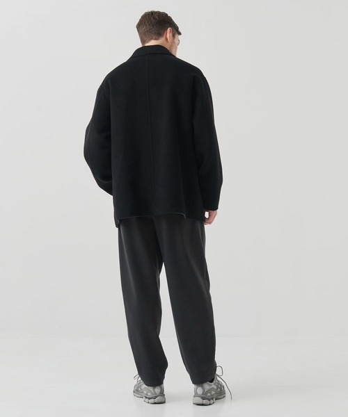 CASHMERE CASHMERE(カシミヤカシミヤ)の「【CASHMERE CASHMERE/カシミアカシミア】CASHMERE/SILK/WOOL SHORT COAT(ステンカラーコート・メンズ・ブラック/その他17・44/48)」の5枚目の写真