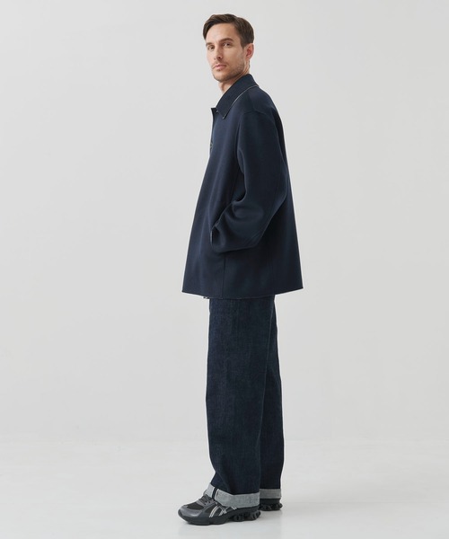 CASHMERE CASHMERE(カシミヤカシミヤ)の「【CASHMERE CASHMERE/カシミアカシミア】CASHMERE/SILK/WOOL SHORT COAT(ステンカラーコート・メンズ・ブラック/その他17・44/48)」の12枚目の写真