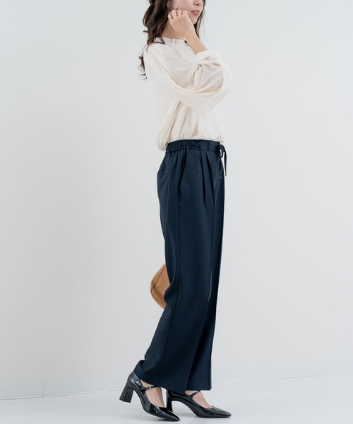 ANNA LUNA(アンナルナ)の「【ANNA LUNA】オケージョンにも◎ 大人の きれいめ イージーパンツ(スラックス・レディース・ブラック/グレー/ピンク/ネイビー・MEDIUM)」の18枚目の写真