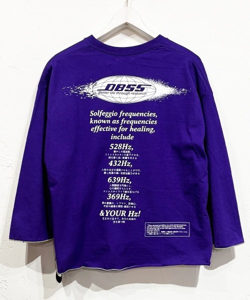 DIET BUTCHER SLIM SKIN(ダイエットブッチャースリムスキン)の「DIET BUTCHER SLIM SKIN / SINE WAVE LS / ダイエットブッチャースリムスキン(Tシャツ/カットソー・メンズ・チャコールグレー/ナチュラル/パープル/ライトピンク/オレンジ/グリーン・FREE)」の4枚目の写真
