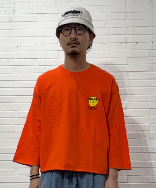 DIET BUTCHER SLIM SKIN(ダイエットブッチャースリムスキン)の「DIET BUTCHER SLIM SKIN / SINE WAVE LS / ダイエットブッチャースリムスキン(Tシャツ/カットソー・メンズ・チャコールグレー/ナチュラル/パープル/ライトピンク/オレンジ/グリーン・FREE)」の6枚目の写真