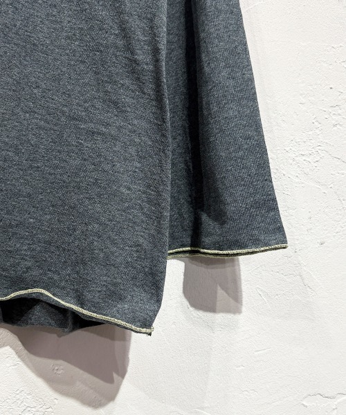 DIET BUTCHER SLIM SKIN(ダイエットブッチャースリムスキン)の「DIET BUTCHER SLIM SKIN / SINE WAVE LS / ダイエットブッチャースリムスキン(Tシャツ/カットソー・メンズ・チャコールグレー/ナチュラル/パープル/ライトピンク/オレンジ/グリーン・FREE)」の10枚目の写真