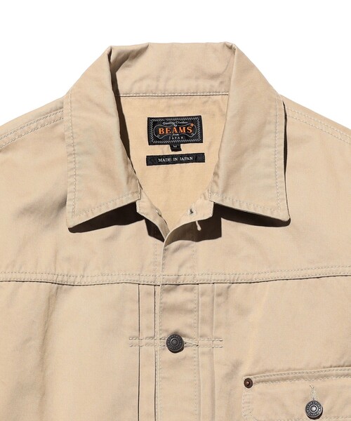 BEAMS PLUS（ビームスプラス）の「Digger Jacket 62 Twill（ブルゾン・メンズ・サックスブルー/ブラック/ベージュ・SMALL/LARGE/MEDIUM）」の12枚目の写真