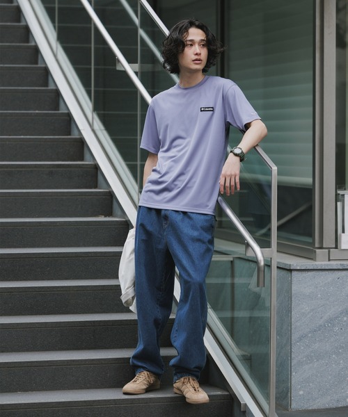 Columbia(コロンビア)の「Columbia/コロンビア Lake Arrowhead short sleeve tee オムニフリーズゼロ クルーネックTシャツ 秋 秋服 2026年秋冬(Tシャツ/カットソー・メンズ・ホワイト/ブラック/ラベンダー/ネイビー・M/L/XL/S)」の1枚目の写真