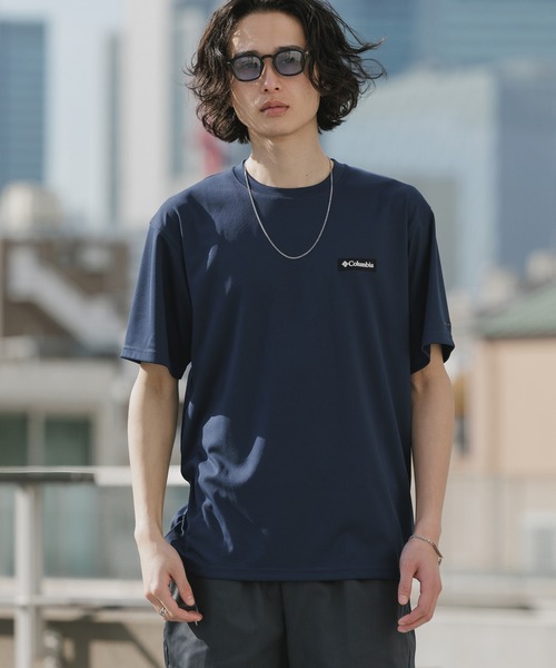 Columbia(コロンビア)の「Columbia/コロンビア Lake Arrowhead short sleeve tee オムニフリーズゼロ クルーネックTシャツ 秋 秋服 2026年秋冬(Tシャツ/カットソー・メンズ・ホワイト/ブラック/ラベンダー/ネイビー・M/L/XL/S)」の4枚目の写真