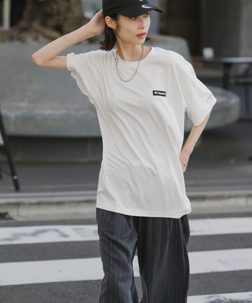 Columbia(コロンビア)の「Columbia/コロンビア Lake Arrowhead short sleeve tee オムニフリーズゼロ クルーネックTシャツ 秋 秋服 2026年秋冬(Tシャツ/カットソー・メンズ・ホワイト/ブラック/ラベンダー/ネイビー・M/L/XL/S)」の16枚目の写真