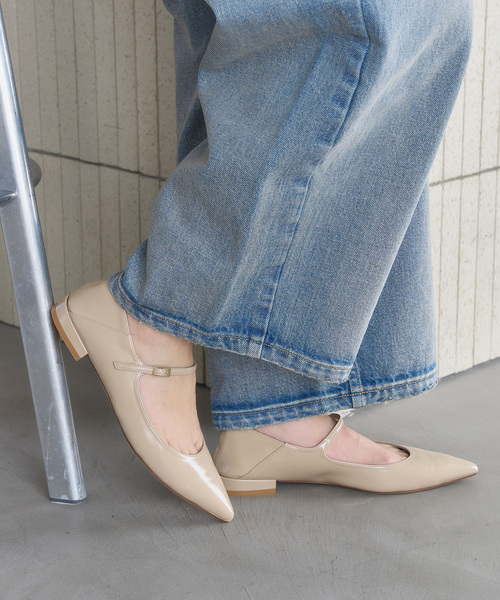 LE TALON（ルタロン）の「《追加》ポインテッドワンストラップフラット（その他シューズ・レディース・シルバー/ベージュ/レッド・22.5cm/22cm/21.5/26cm/25.5cm/25cm/24.5cm/24cm/23.5cm/23cm）」の22枚目の写真