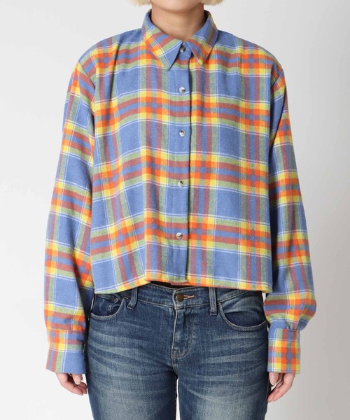 Cepica（セピカ）の「マドラスチェック柄シャツ（シャツ/ブラウス・レディース・ライトブルー/ピンク・FREE）」の15枚目の写真