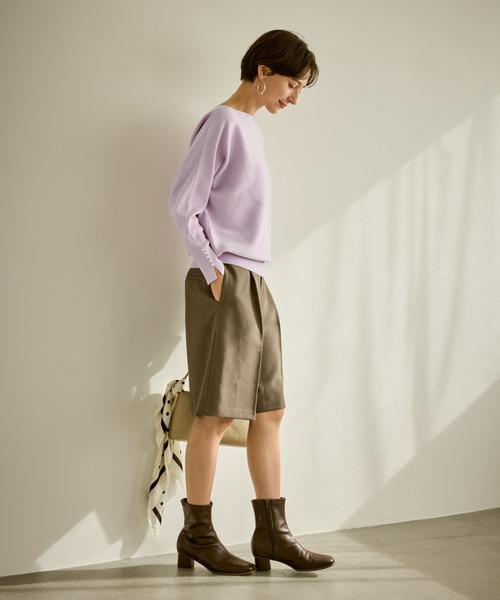 ROPE' PICNIC（ロペピクニック）の「【定番人気】マシュマロ袖パールドルマンニット/リンクコーデ（ニット/セーター・レディース・ブラック/ライトグレー/ピンク系その他2/ブルー系その他5・FREE）」の19枚目の写真