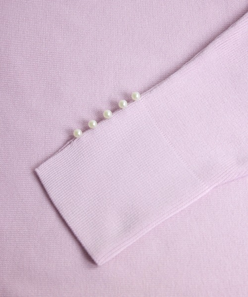 ROPE' PICNIC（ロペピクニック）の「【定番人気】マシュマロ袖パールドルマンニット/リンクコーデ（ニット/セーター・レディース・ブラック/ライトグレー/ピンク系その他2/ブルー系その他5・FREE）」の10枚目の写真