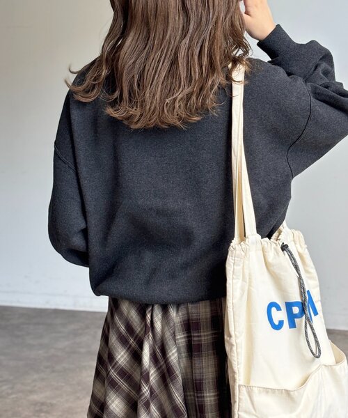 U.S. POLO ASSN.（ユーエスポロアッスン）の「スウェットライクニット（ニット/セーター・レディース・チャコールグレー/レモンイエロー/ライトグレー/ピンク/ネイビー・FREE）」の14枚目の写真