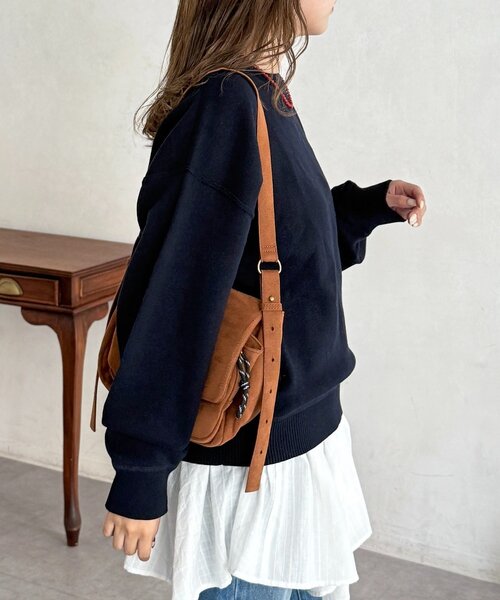 U.S. POLO ASSN.（ユーエスポロアッスン）の「スウェットライクニット（ニット/セーター・レディース・チャコールグレー/レモンイエロー/ライトグレー/ピンク/ネイビー・FREE）」の21枚目の写真