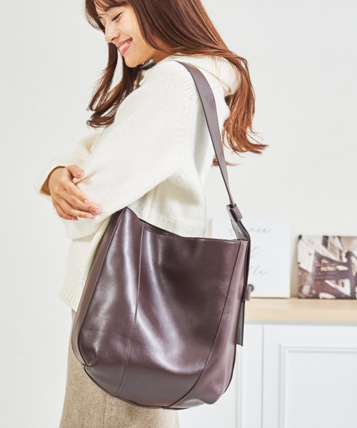 MISCH MASCH（ミッシュマッシュ）の「一部店舗限定 ワンハンドルバケツトートバッグ（トートバッグ・レディース・ブラウン/ブラック・ﾌﾘ-）」の8枚目の写真