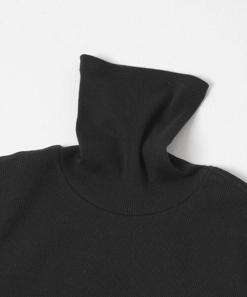 かぐれ（カグレ）の「コットンウールテレコタートルカットソー（Tシャツ/カットソー・レディース・ブラック/オフホワイト・FREE）」の18枚目の写真