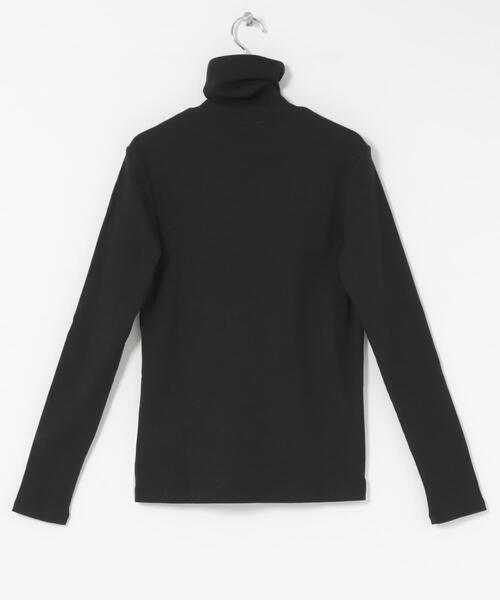 かぐれ（カグレ）の「コットンウールテレコタートルカットソー（Tシャツ/カットソー・レディース・ブラック/オフホワイト・FREE）」の19枚目の写真