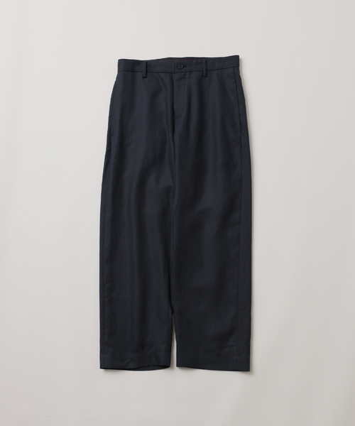 UNFOLLOW（アンフォロー）の「【FOLL / フォル】ramie oxford wardrobe trouser（スラックス・メンズ・ネイビー/グレー・3/2）」の2枚目の写真