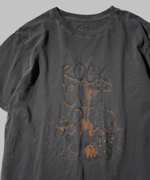 THRIFTY LOOK(スリフティールック)の「THRIFTY LOOK / スリフティールック PIGMENT "MICKEY MOUSE" TEE ミッキーマウス アニメTシャツ ピグメント加工(Tシャツ/カットソー・メンズ・ブラック・MEDIUM/LARGE/X-LARGE)」の1枚目の写真