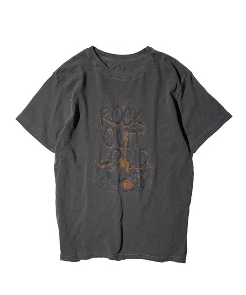 THRIFTY LOOK(スリフティールック)の「THRIFTY LOOK / スリフティールック PIGMENT "MICKEY MOUSE" TEE ミッキーマウス アニメTシャツ ピグメント加工(Tシャツ/カットソー・メンズ・ブラック・MEDIUM/LARGE/X-LARGE)」の2枚目の写真