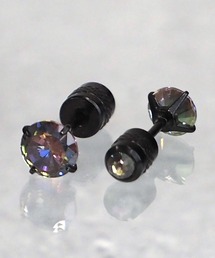 SBG ジルコニア ブラックスタッドピアス 片耳