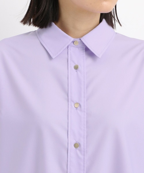 Andemiu（アンデミュウ）の「【イージーケア】キンボタンシャツ642984（シャツ/ブラウス・レディース・オフホワイト/ブルー/ラベンダー・FREE）」の11枚目の写真