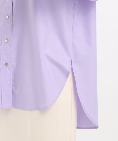 Andemiu（アンデミュウ）の「【イージーケア】キンボタンシャツ642984（シャツ/ブラウス・レディース・オフホワイト/ブルー/ラベンダー・FREE）」の13枚目の写真