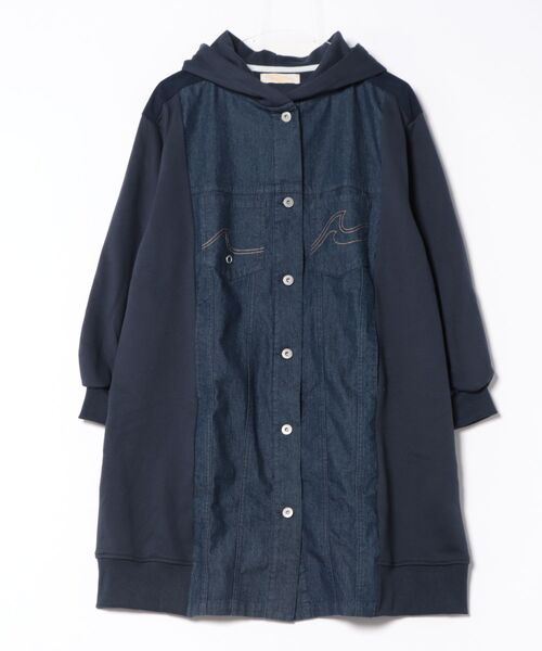 Kahiko(カヒコ)の「【Kahiko】SURF&Palms テイクパッチワークアウター(その他アウター・レディース・ネイビー/ブラック/ライトブルー・FREE)」の1枚目の写真
