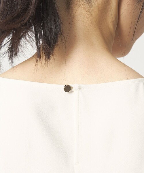 green label relaxing（グリーンレーベルリラクシング）の「クルーネック ブラウス 2 マシンウォッシャブル UVカット（シャツ/ブラウス・レディース・ネイビー/ホワイト・FREE）」の20枚目の写真