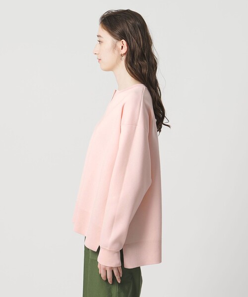 UNITED ARROWS（ユナイテッドアローズ）の「スウェットライク スキッパーニット ‐ウォッシャブル‐（ニット/セーター・レディース・ネイビー/ホワイト/ライトピンク・FREE）」の19枚目の写真