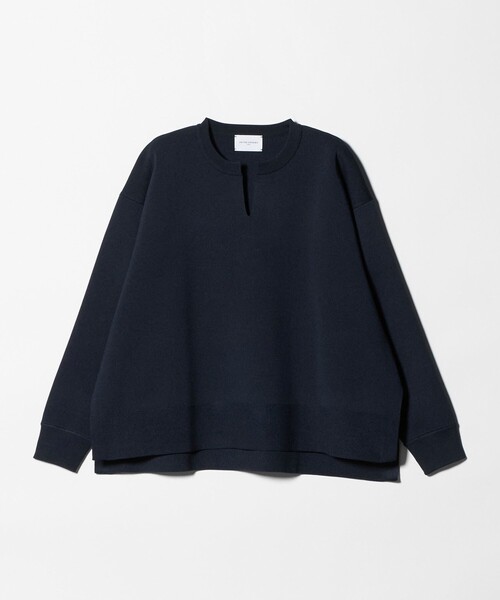 UNITED ARROWS（ユナイテッドアローズ）の「スウェットライク スキッパーニット ‐ウォッシャブル‐（ニット/セーター・レディース・ネイビー/ホワイト/ライトピンク・FREE）」の21枚目の写真