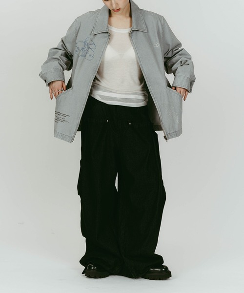 Knuth Marf（クヌースマーフ）の「【Knuth Marf】embroidered jacket（その他アウター・レディース・ベージュ/ブルー・FREE）」の17枚目の写真