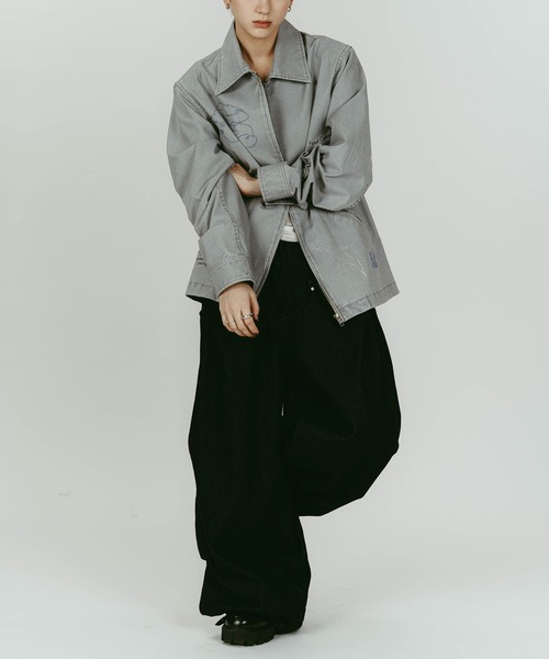 Knuth Marf（クヌースマーフ）の「【Knuth Marf】embroidered jacket（その他アウター・レディース・ベージュ/ブルー・FREE）」の18枚目の写真