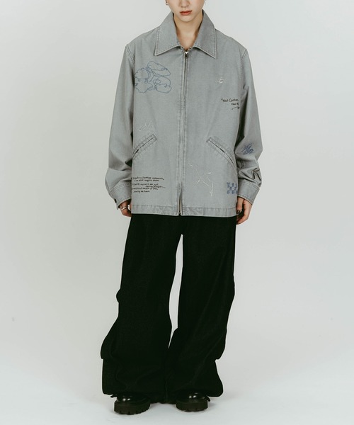 Knuth Marf（クヌースマーフ）の「【Knuth Marf】embroidered jacket（その他アウター・レディース・ベージュ/ブルー・FREE）」の14枚目の写真