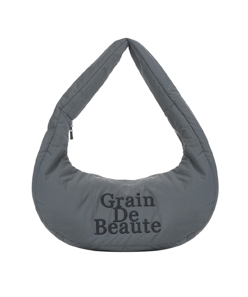 GRAIN DE BEAUTE（グランデボーテ）の「BORSA HOBO M [Charcoal]（ショルダーバッグ・レディース・チャコール・M）」の2枚目の写真