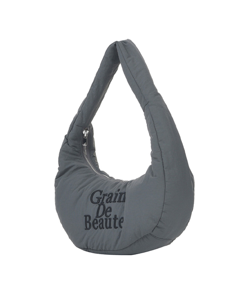 GRAIN DE BEAUTE（グランデボーテ）の「BORSA HOBO M [Charcoal]（ショルダーバッグ・レディース・チャコール・M）」の3枚目の写真
