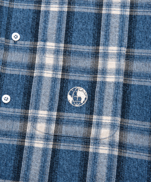 LMCの「FLANNEL PLAID SHIRT blue（シャツ/ブラウス・レディース・その他・S/M/L）」の8枚目の写真