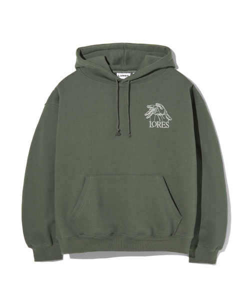 Puppet Logo pullover худи — оливковый